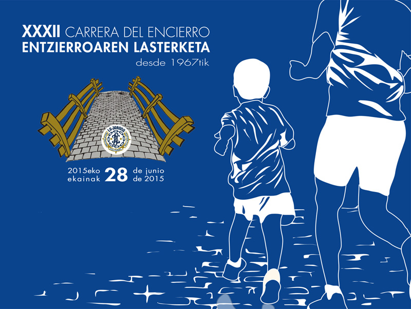 Cartel de la «Carrera del Encierro 2015»