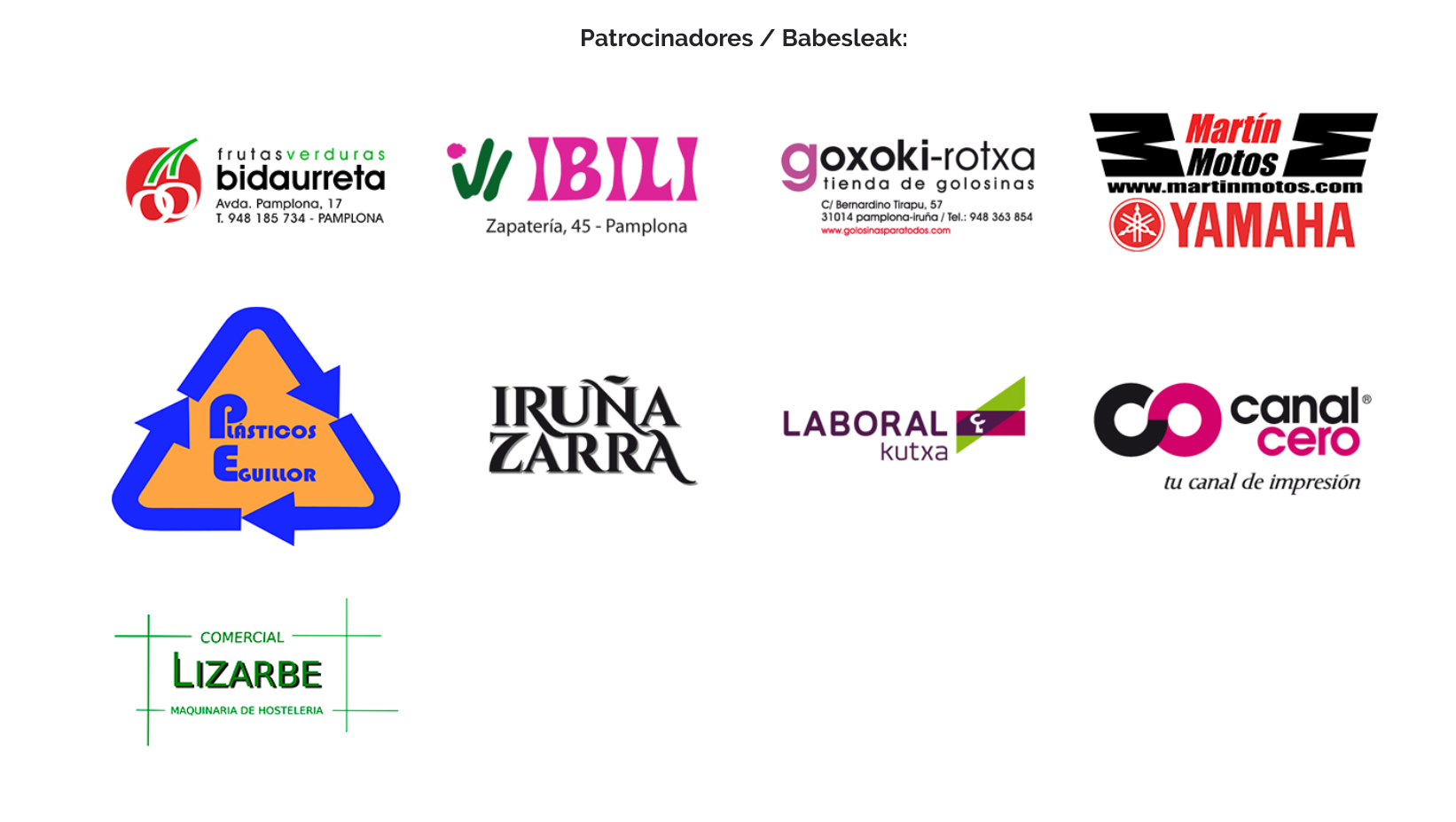 Patrocinios (I)